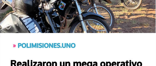 Realizaron un mega operativo de prevención del delito en la zona rural de Puerto Rico